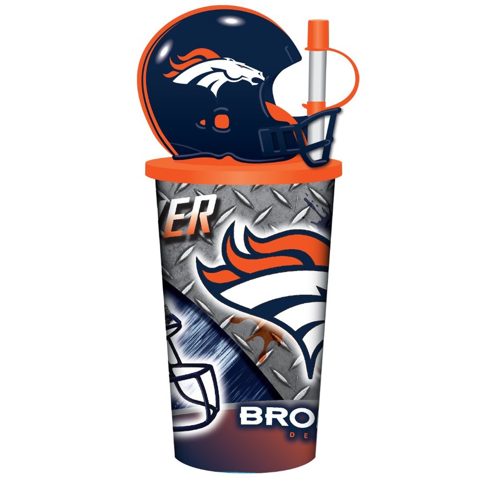 NFL Denver Broncos 32oz. Helmet Cup w/Straw